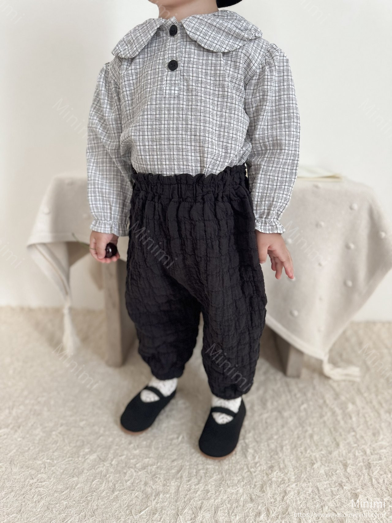 mimi-market Check Balloon Blouse 細節圖 11
