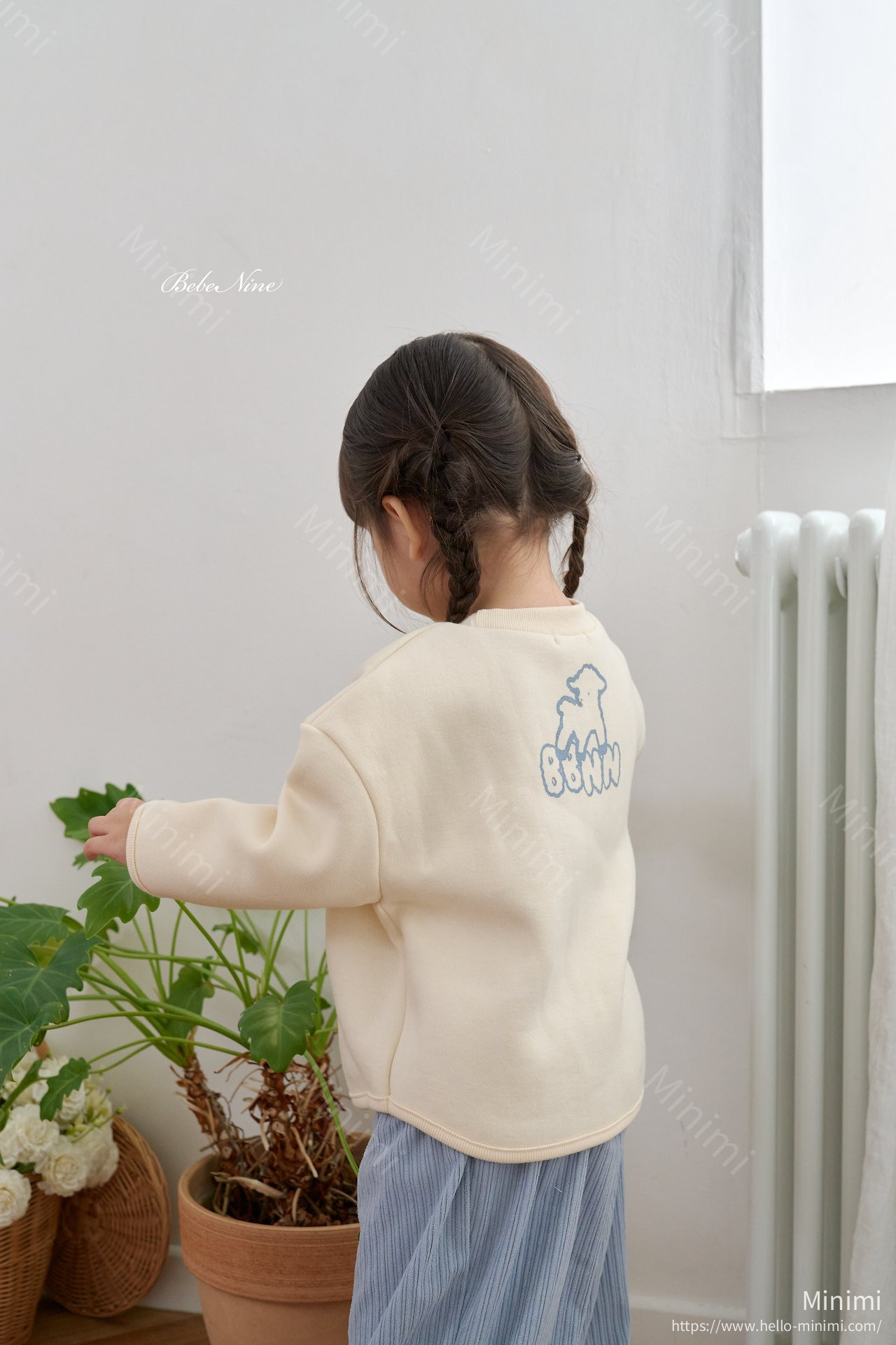bebe nine Mona Brushed-Lining Sweatshirt 韓國童裝現貨