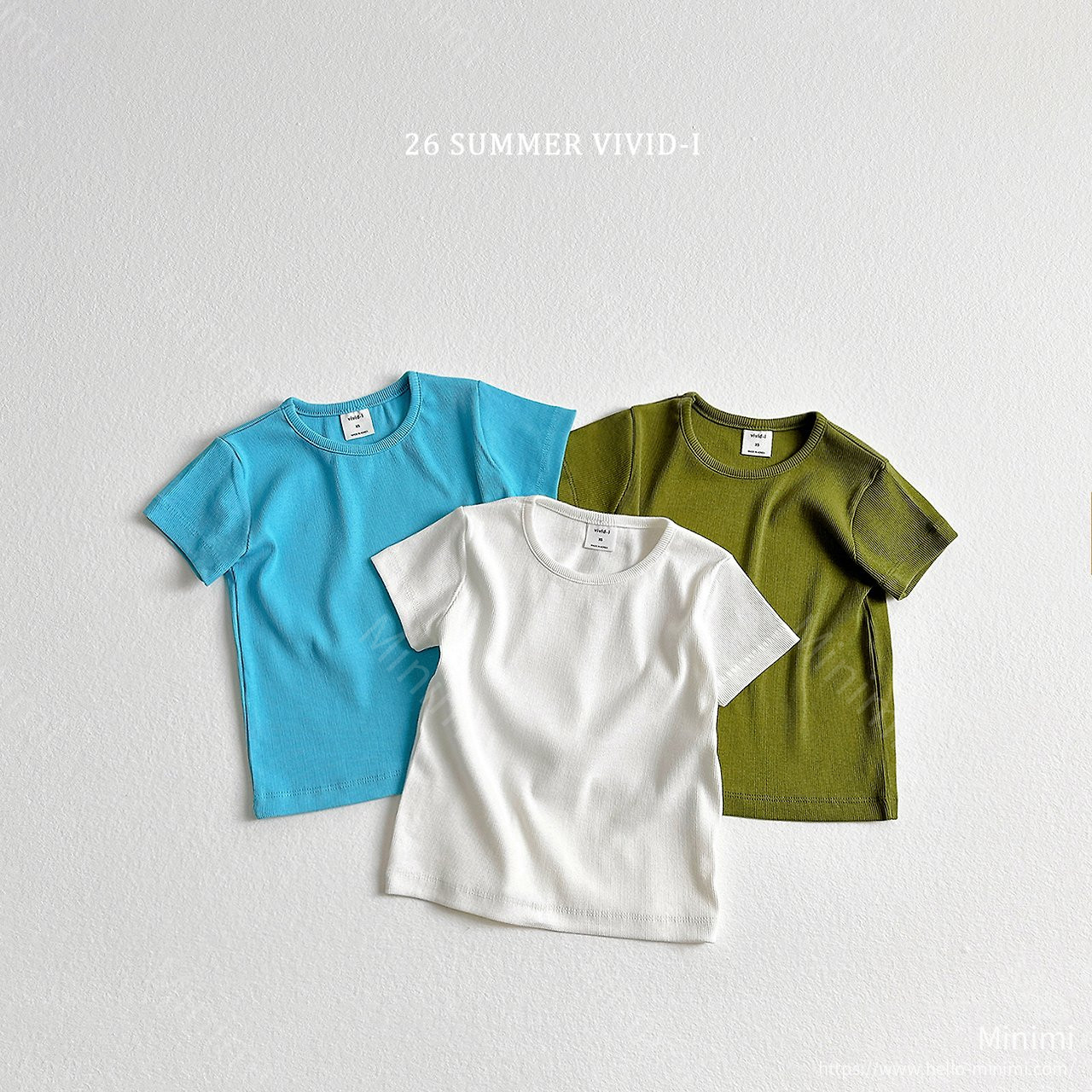 VIVID-I Pastel Ribbed T-Shirt 細節圖 1