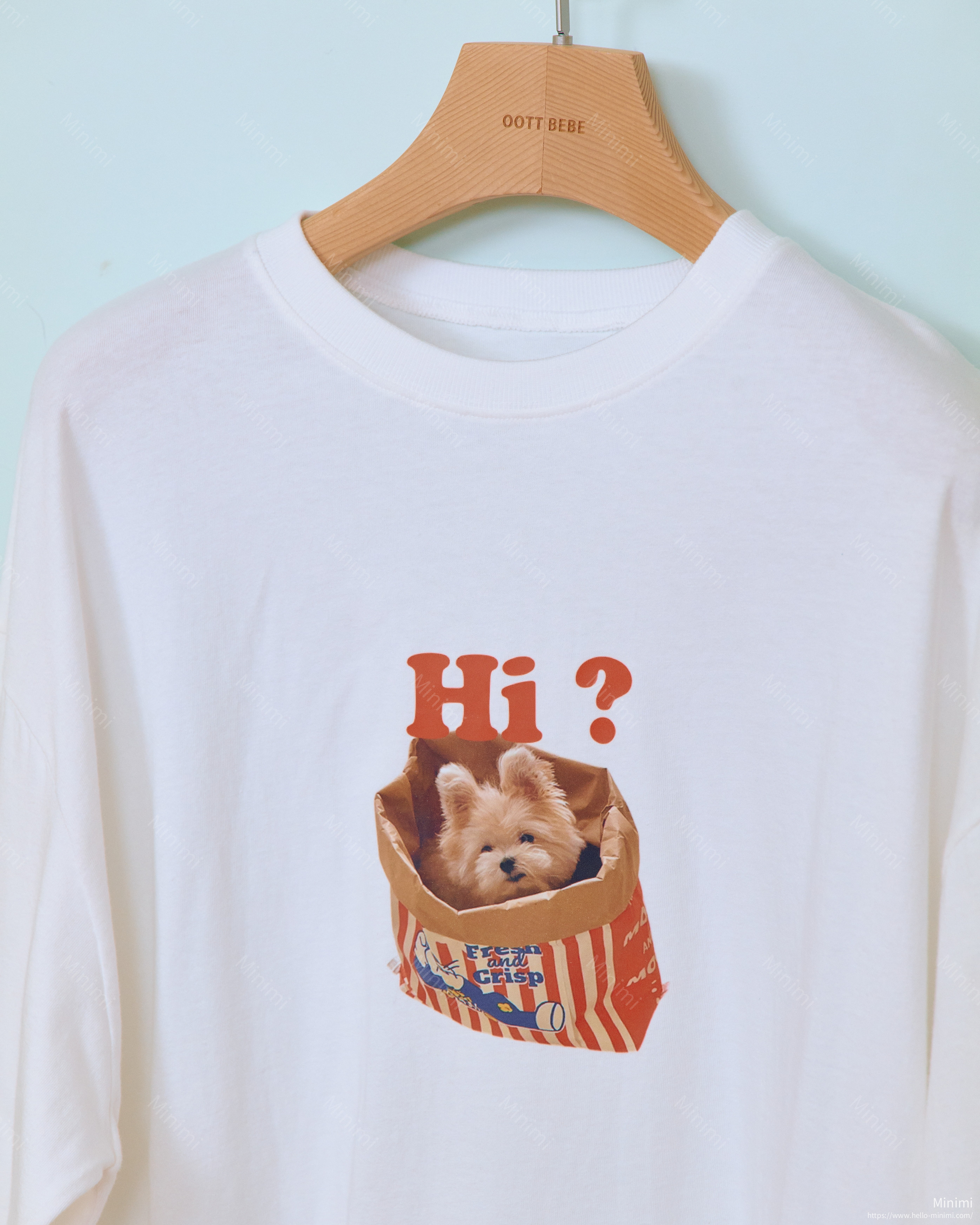oott bebe Puppy Series T-shirt (Adult) 細節圖 5