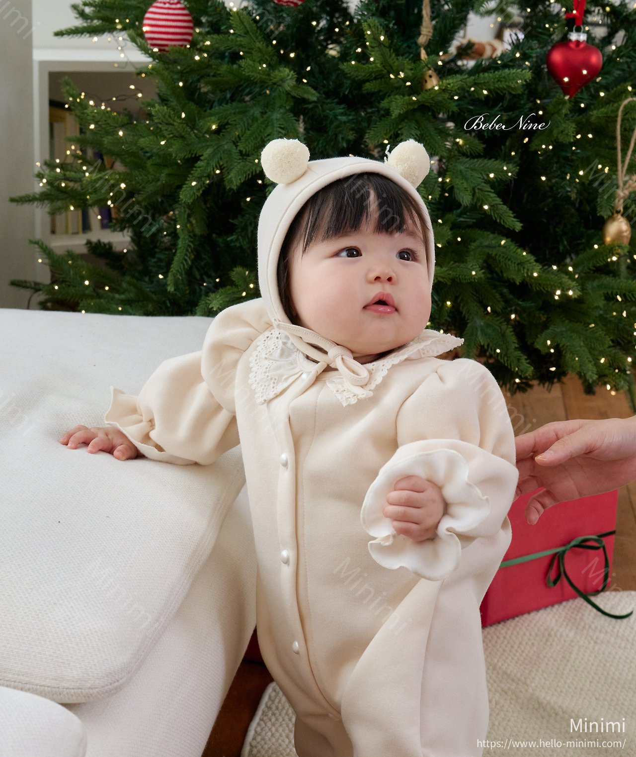 bebe nine Puff Lace Bonnet 細節圖 16