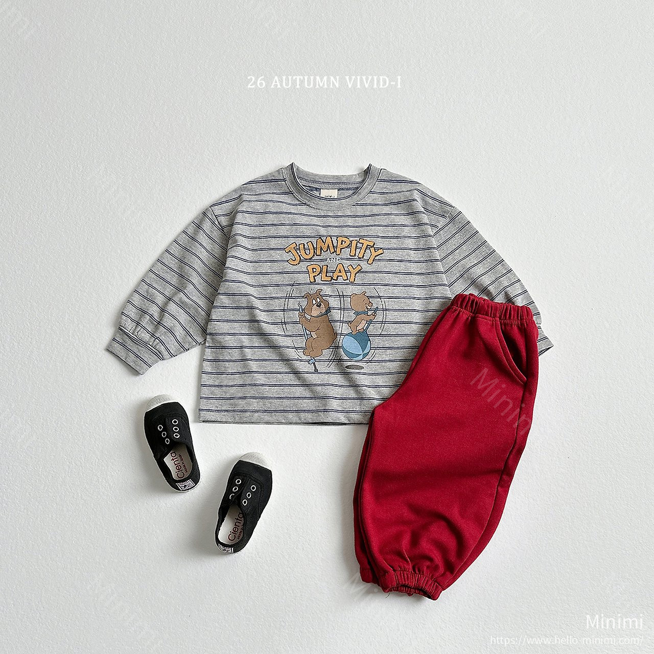 VIVID-I Stripe Cartoon Single T-shirt 細節圖 14