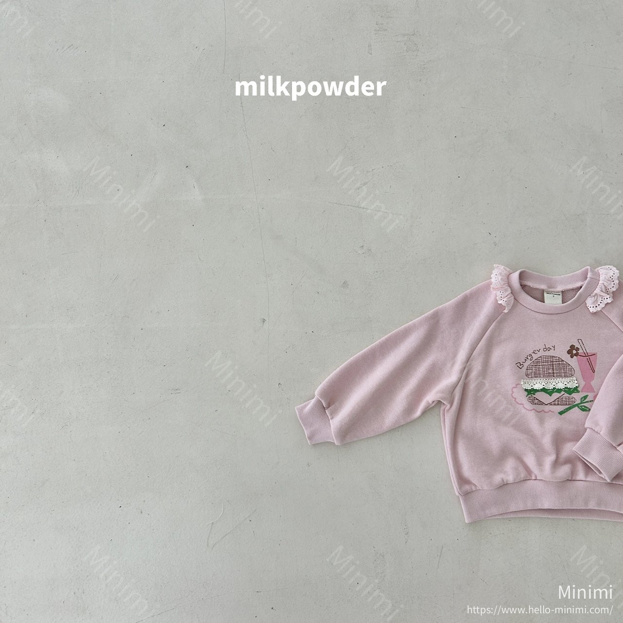 milkpowder Burger Sweatshirt 細節圖 13