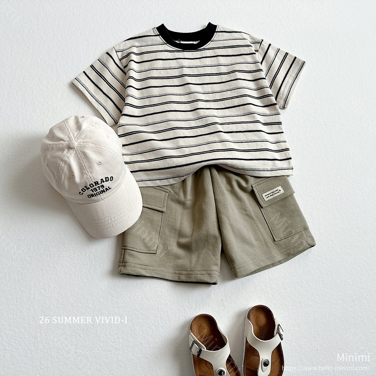 VIVID-I Heart Smile Striped T-Shirt 細節圖 11