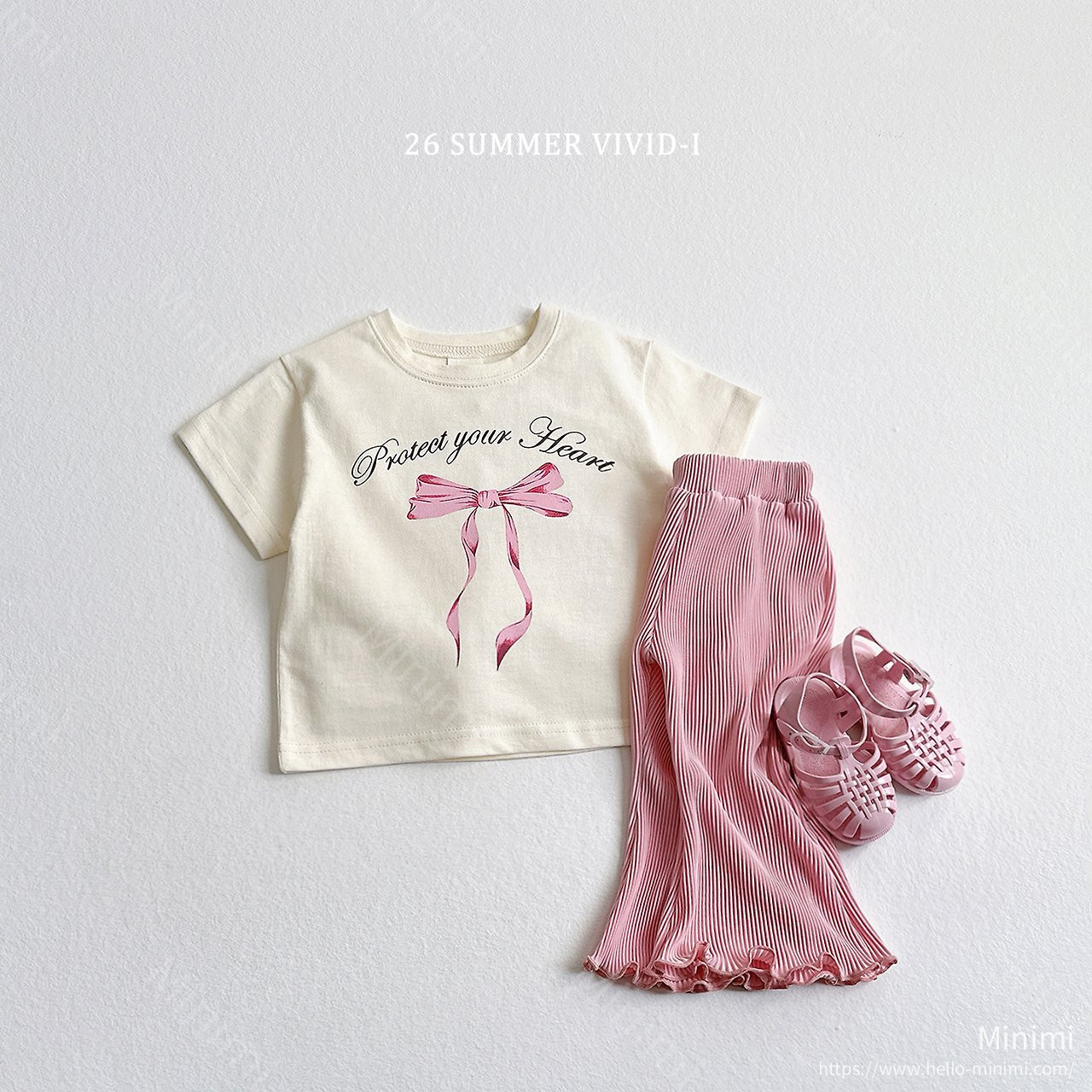 VIVID-I Ribbon Flared T-Shirt Set 細節圖 5