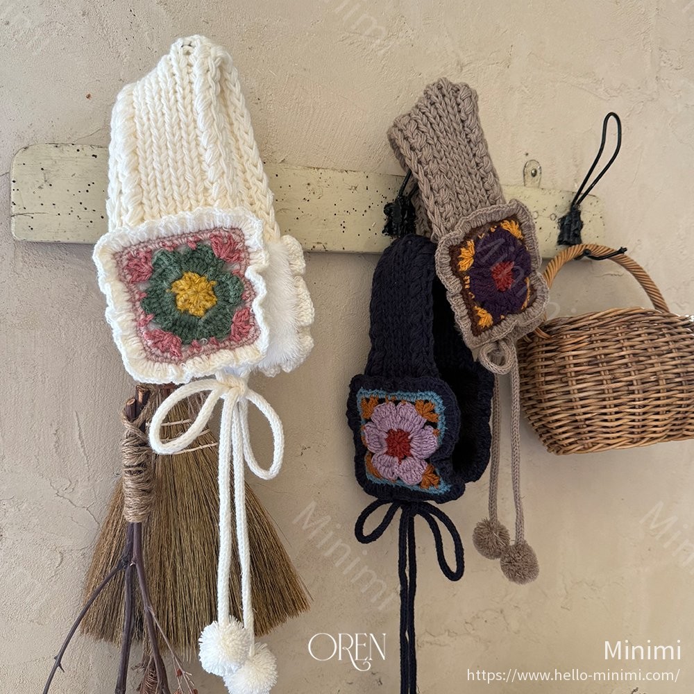 Oren Tizzy Flower Knit Hairband - 韓國童裝代購主圖