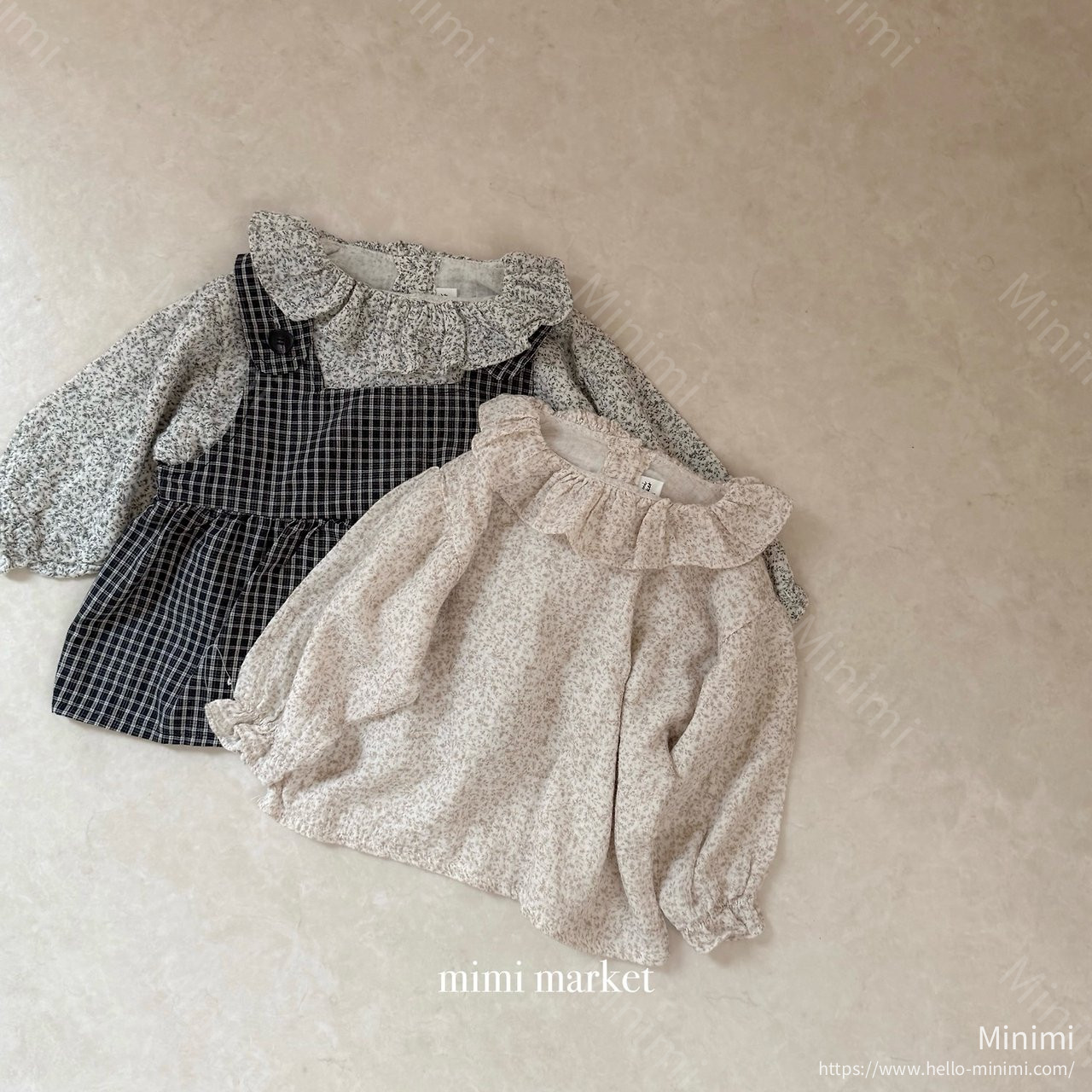 mimi-market Pleats Collar Blouse 細節圖 17
