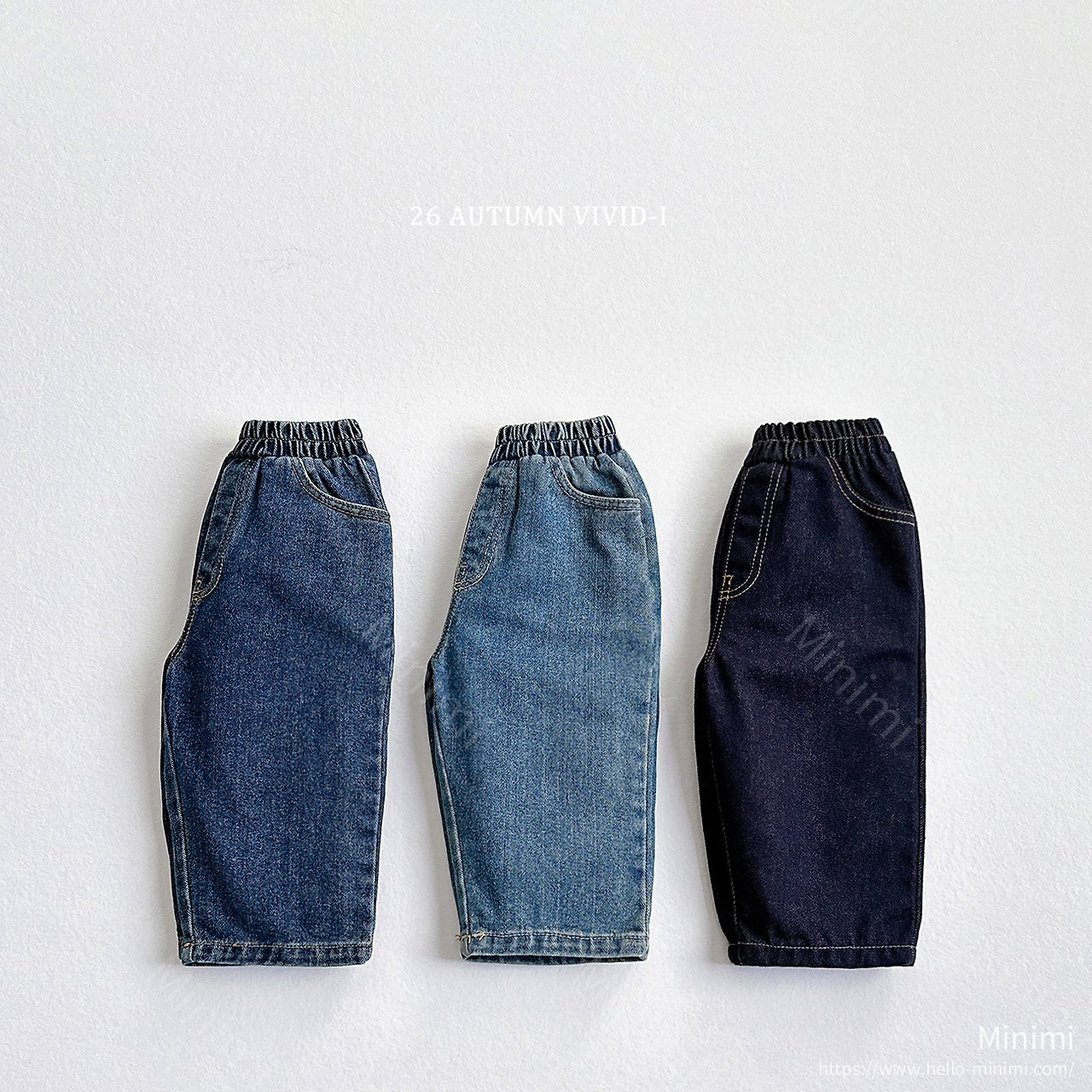 VIVID-I Standard Denim Pants 韓國童裝現貨