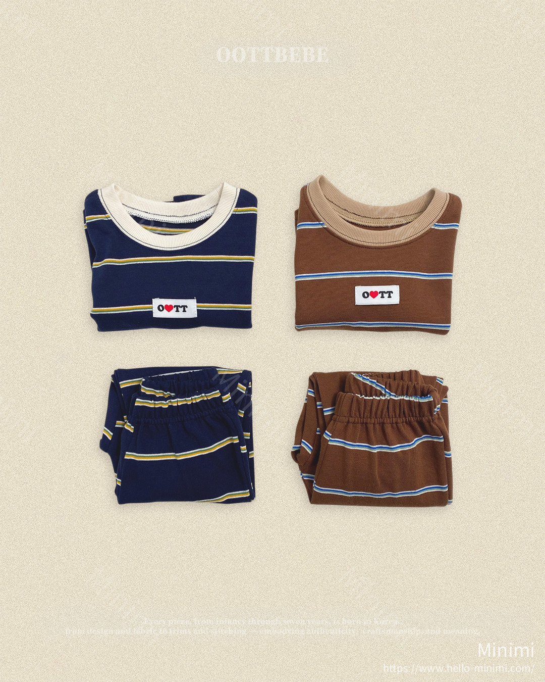 oott bebe Rookie Striped Set 細節圖 12
