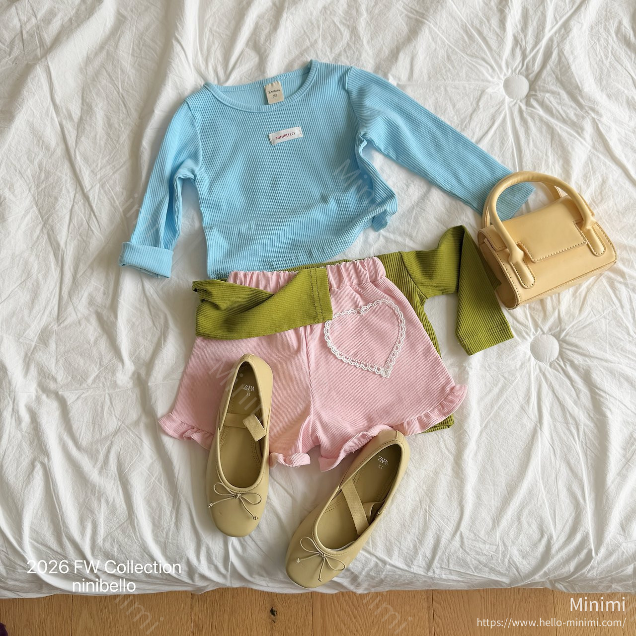 ninibello Heart Frill Corduroy Shorts 細節圖 13