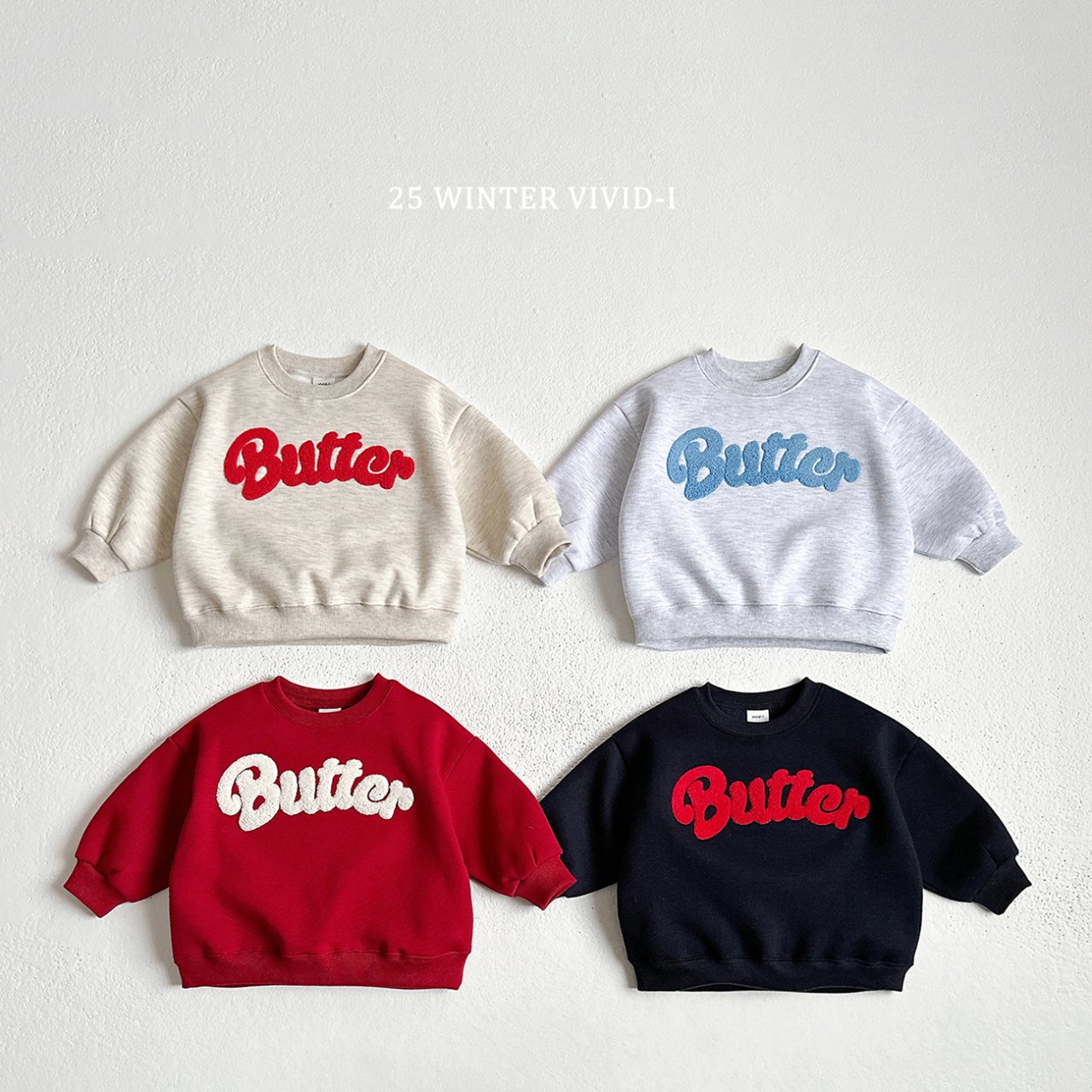 Butter Boucle Embroidery Sweatshirt