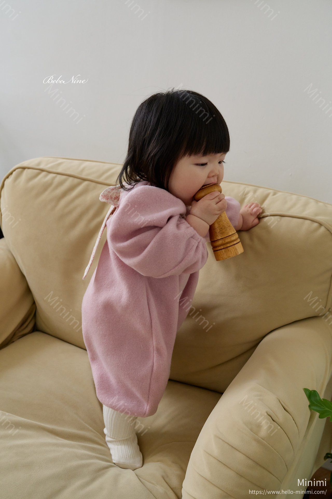 bebe nine Angel Brushed-Lining Romper 細節圖 12