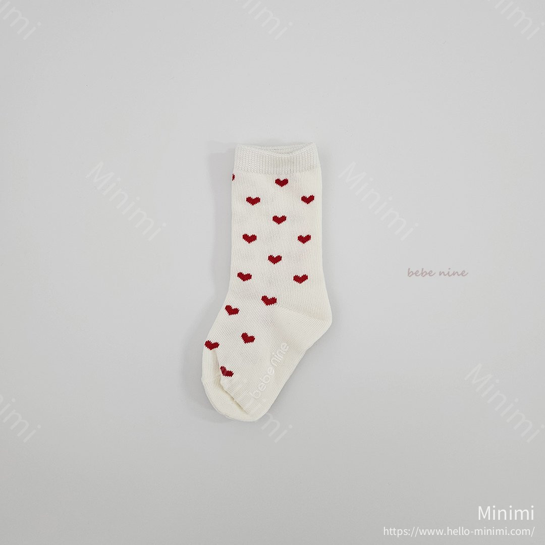 bebe nine Nine Heart Knee Socks Set 細節圖 14