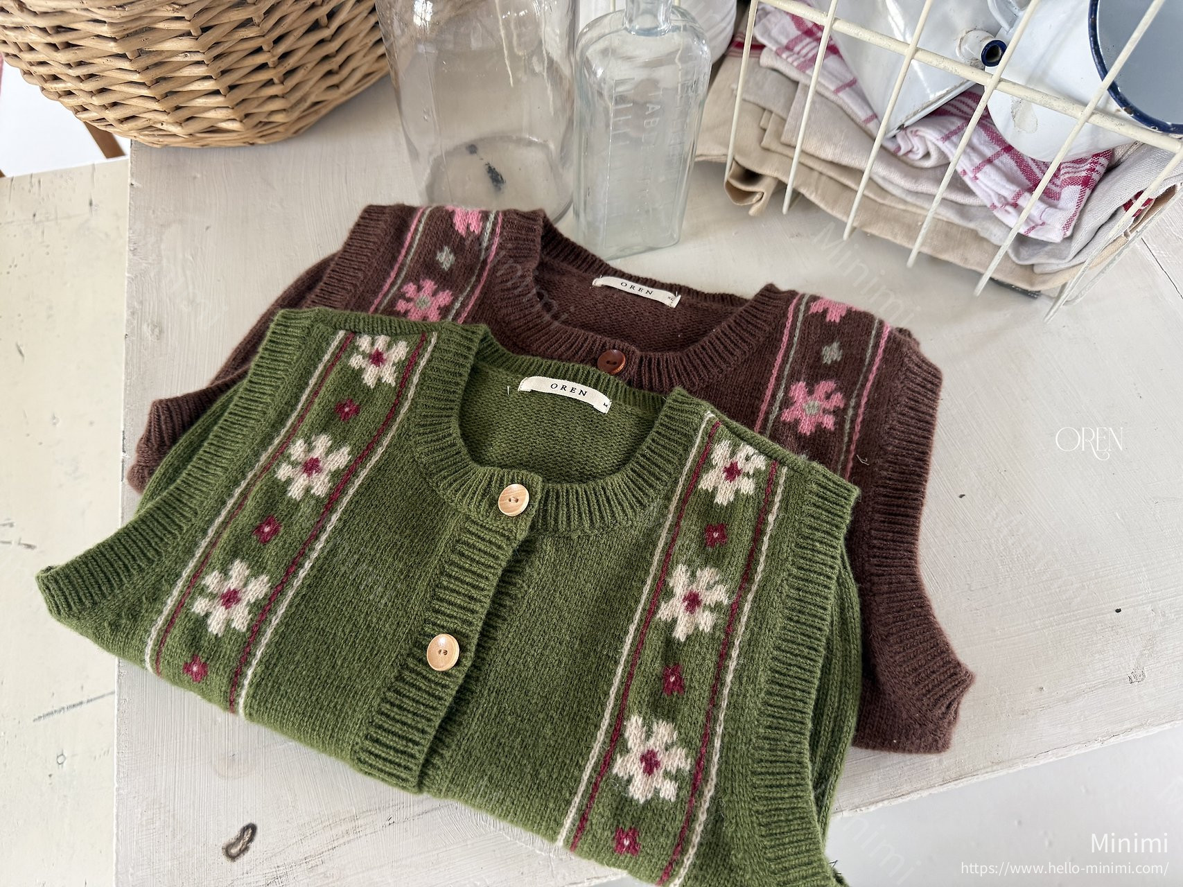 Oren Berthe Fleur Knit Vest 細節圖 15
