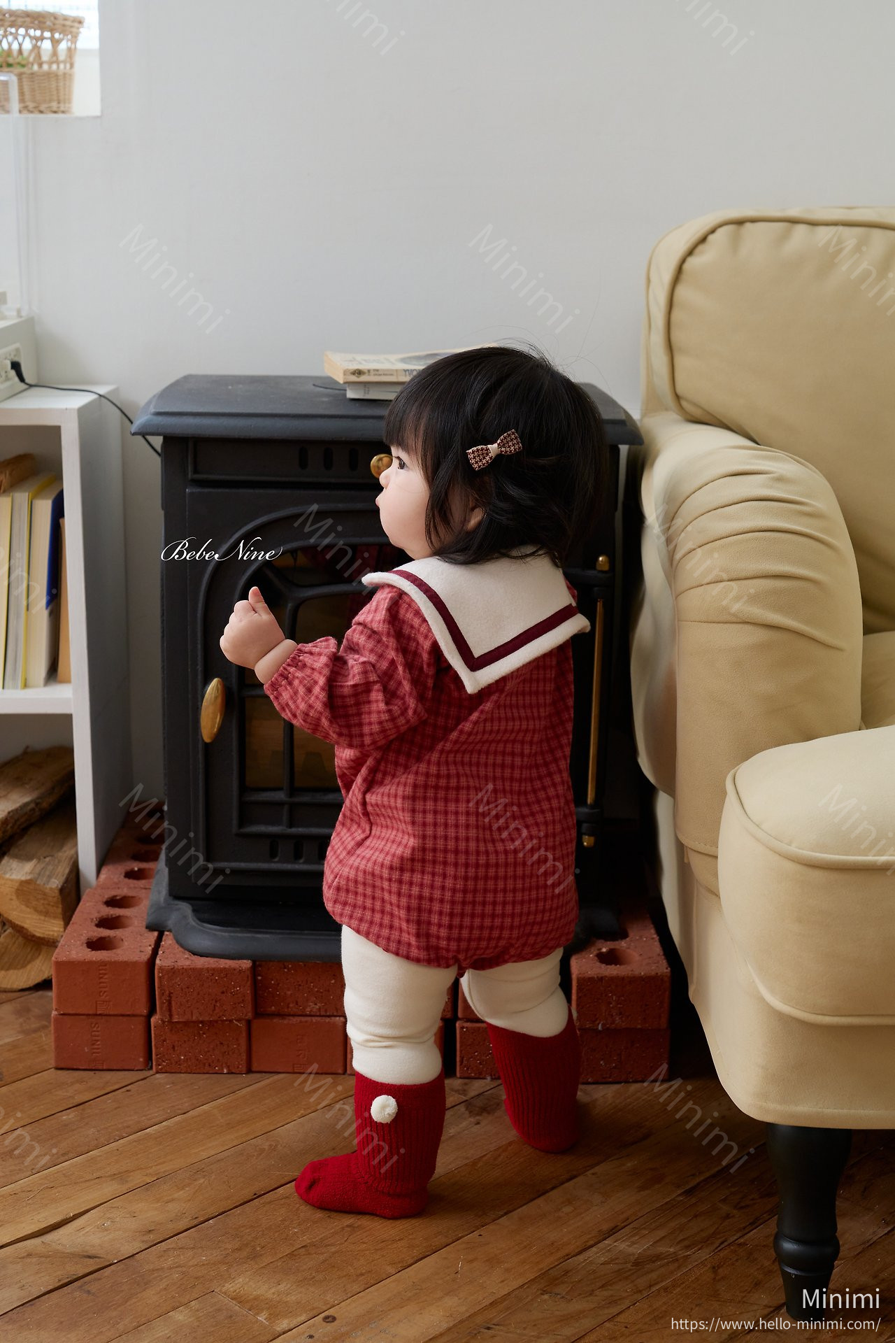 bebe nine Ribbon Sailor Romper 細節圖 14