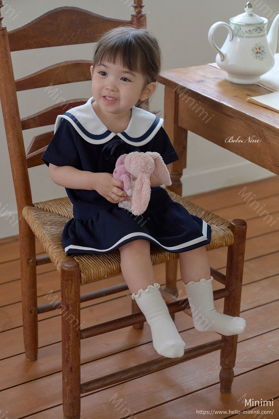 bebe nine Nine Frill Knee Socks 細節圖 7