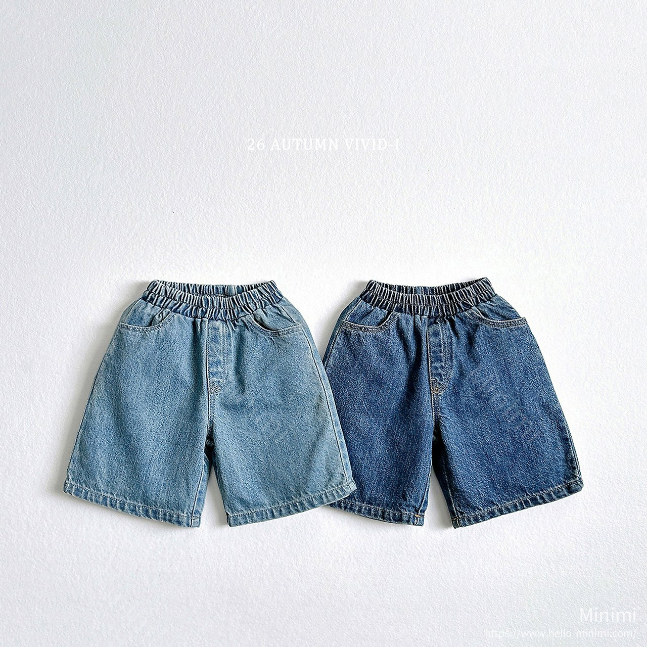 VIVID-I 8-length Denim Pants 韓國童裝現貨
