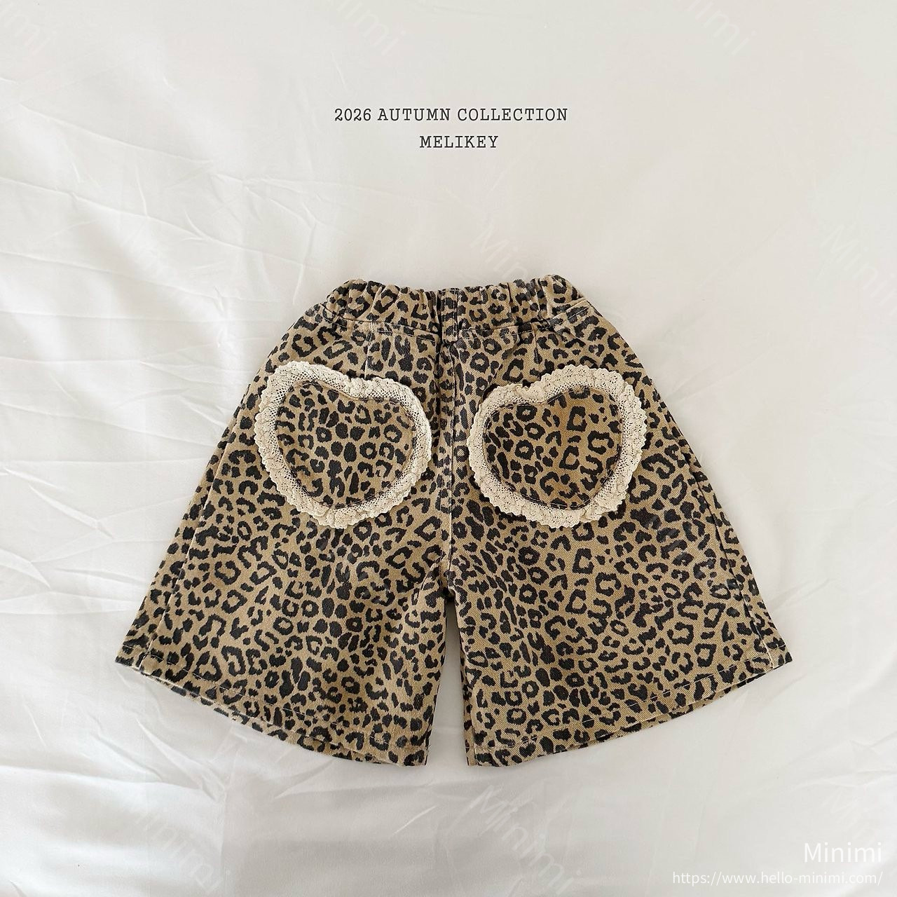 Melikey Leopard Heart Bermuda Shorts 細節圖 2