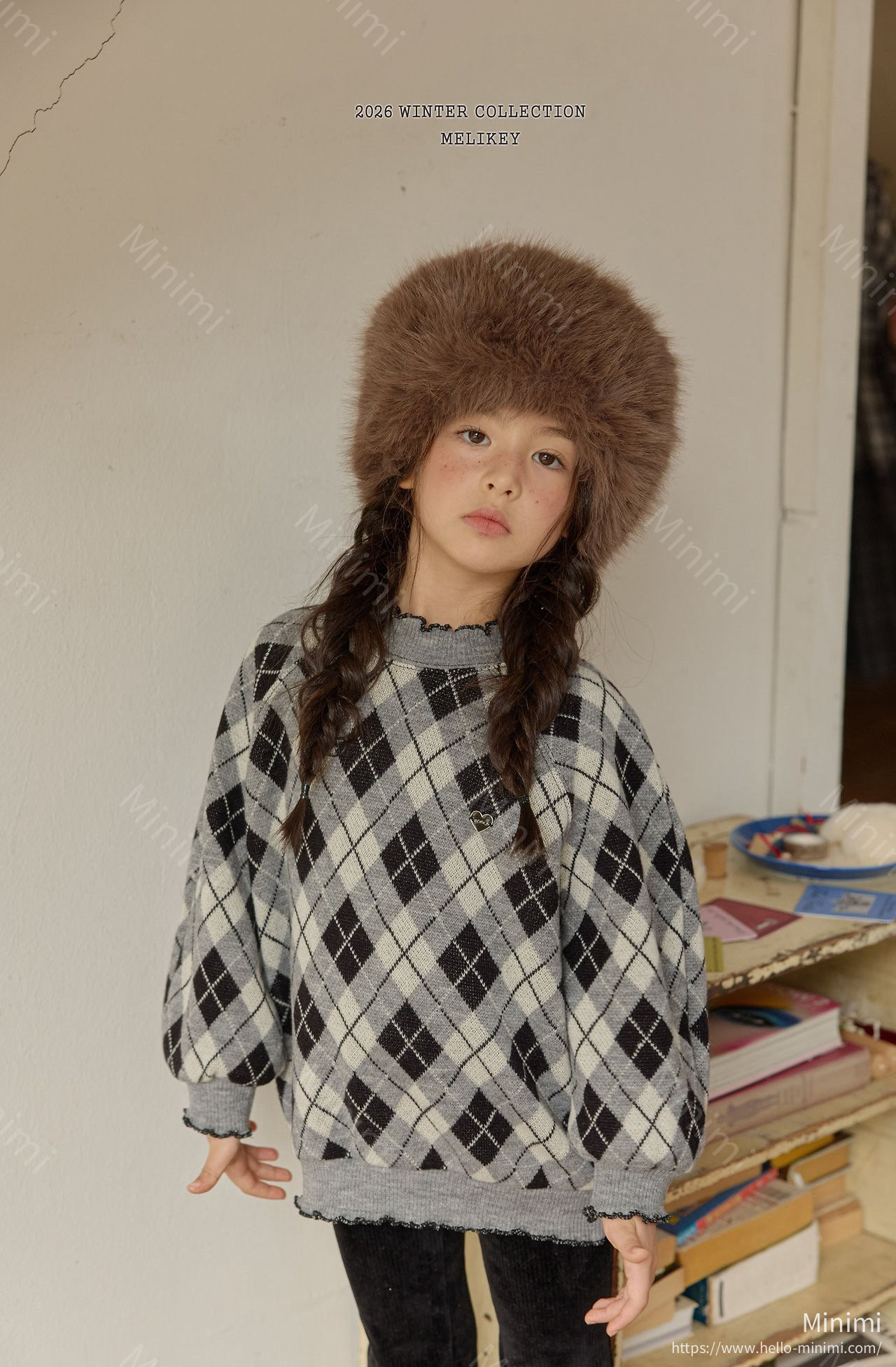 Melikey Ash Argyle Sweatshirt 細節圖 13