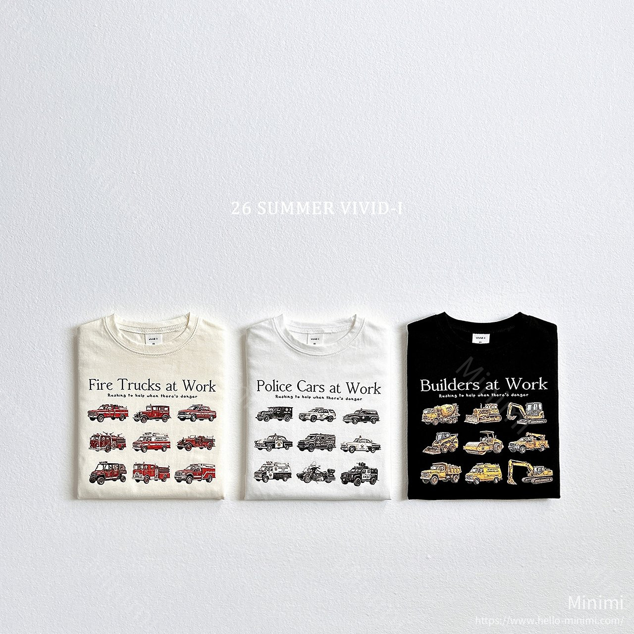 VIVID-I Mini Car T-Shirt - 韓國童裝代購主圖