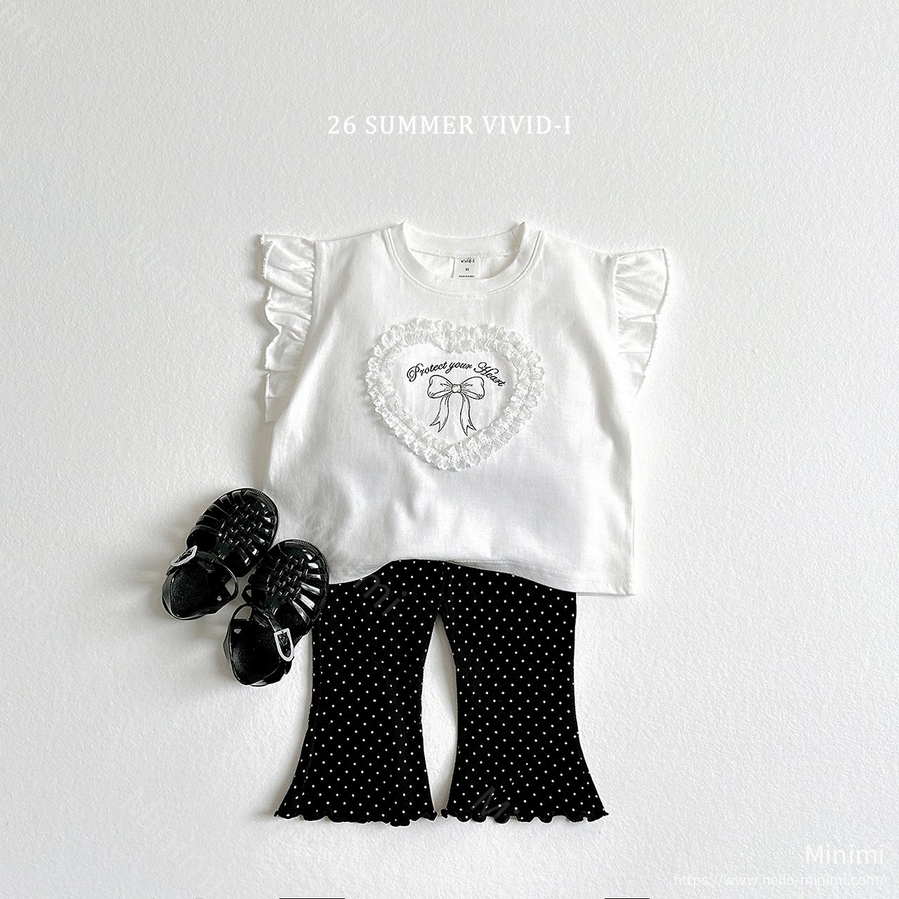 VIVID-I Lace Heart Ruffle T-Shirt 細節圖 8