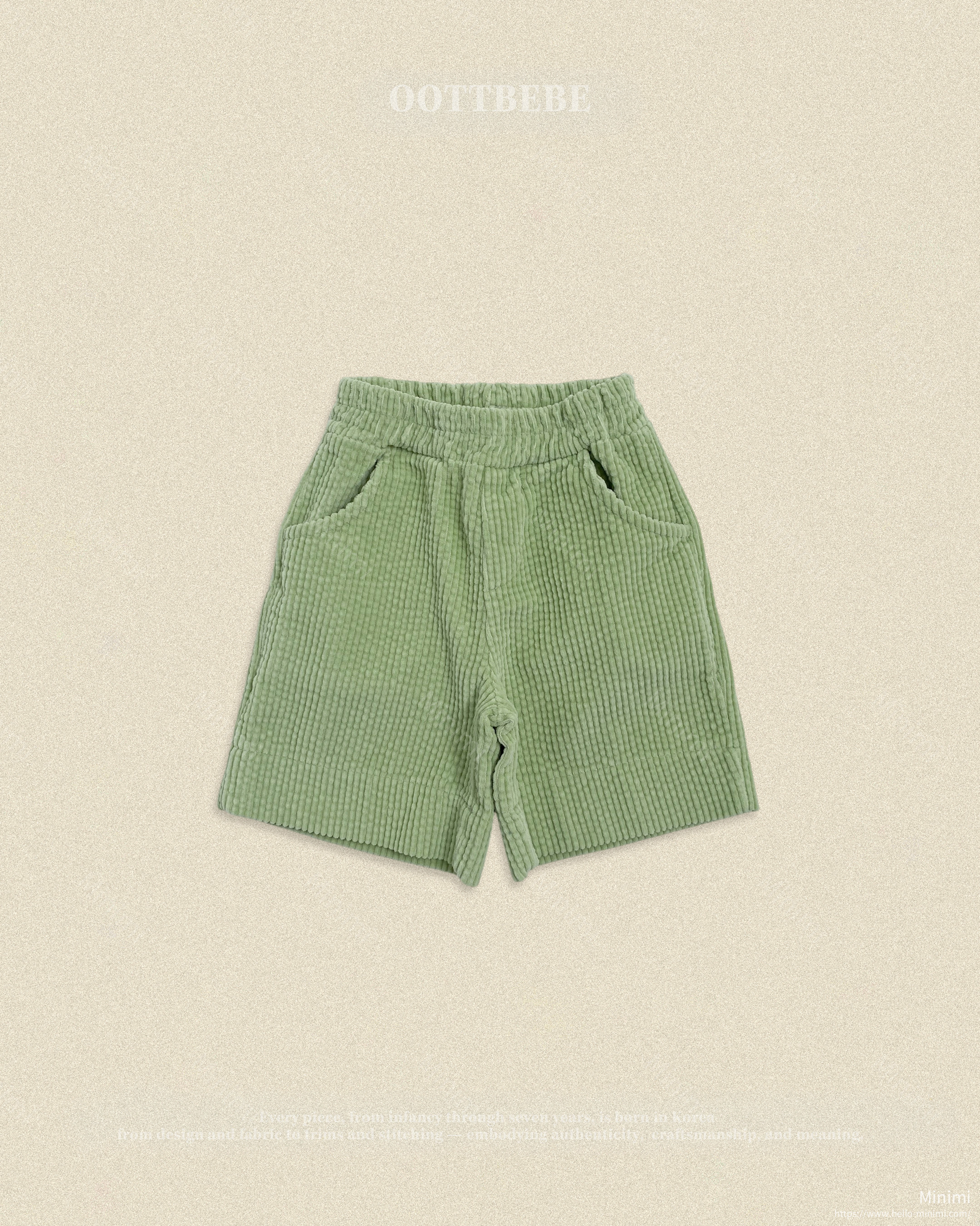 oott bebe Big Corduroy Pants (Knee-length) 細節圖 6