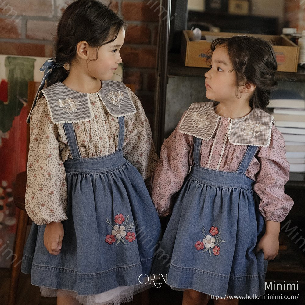 Oren Blue May Jumper Skirt - 韓國童裝代購主圖