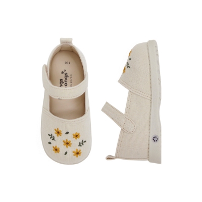 [Squeaky Shoes] Re:Flower Squeaky Shoes (Cream Beige)