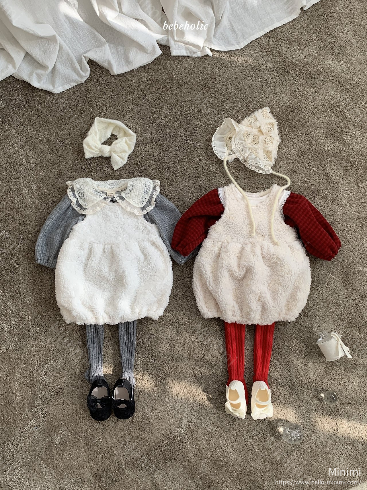 BEBEHOLIC Balloon Rose Dress - 韓國童裝代購主圖