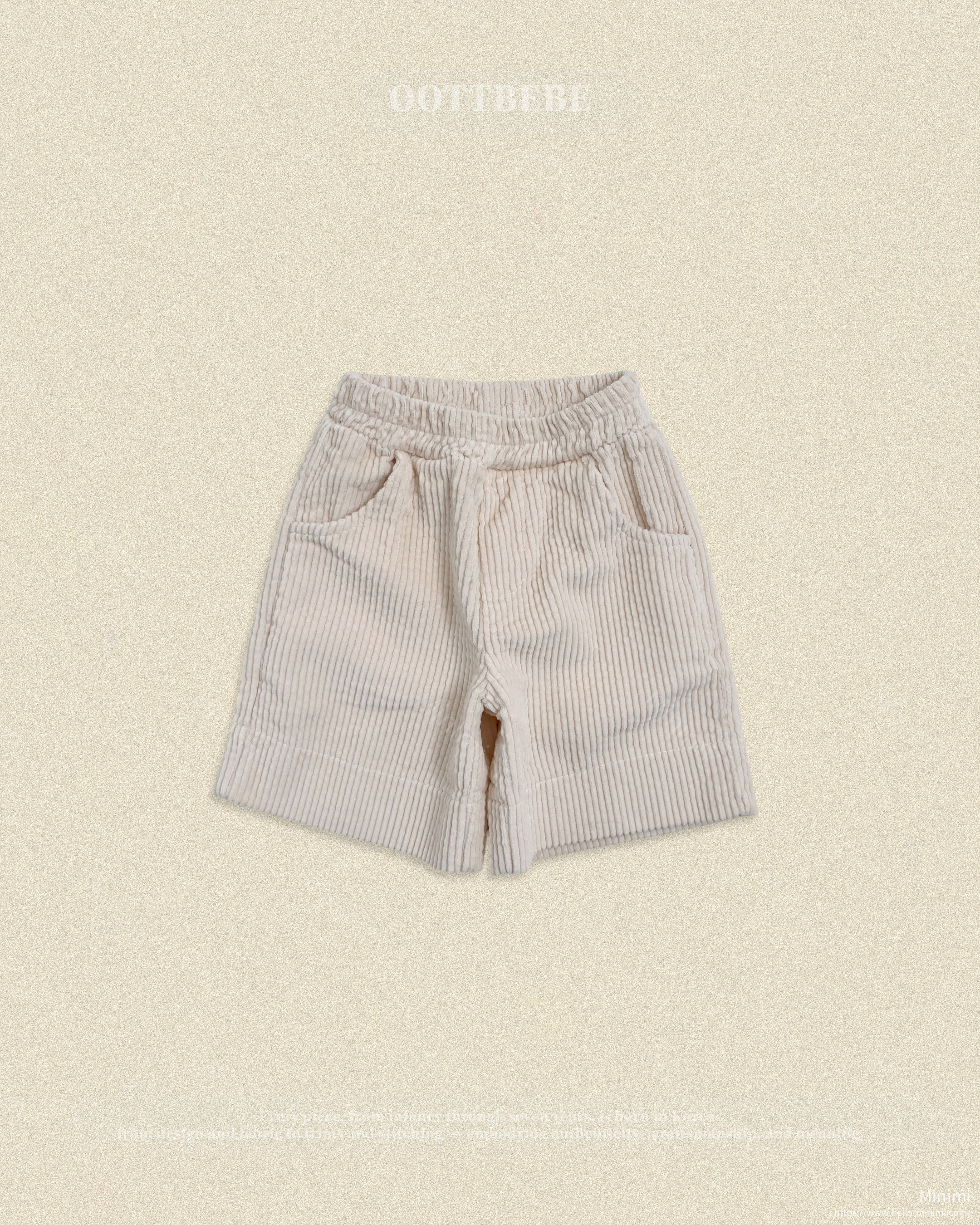oott bebe Big Corduroy Pants (Knee-length) 細節圖 5