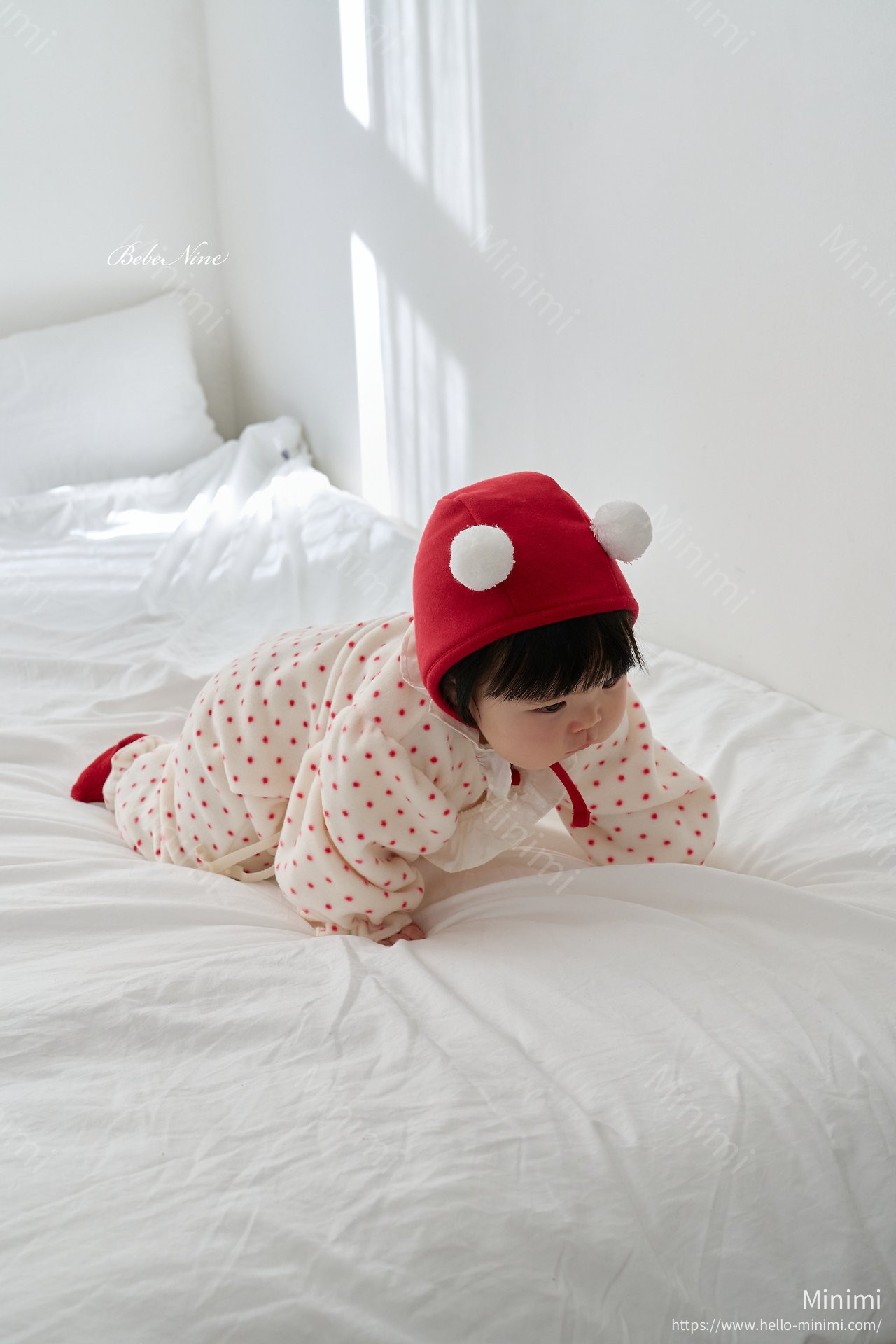 bebe nine Polka Dot Frill Romper 細節圖 12
