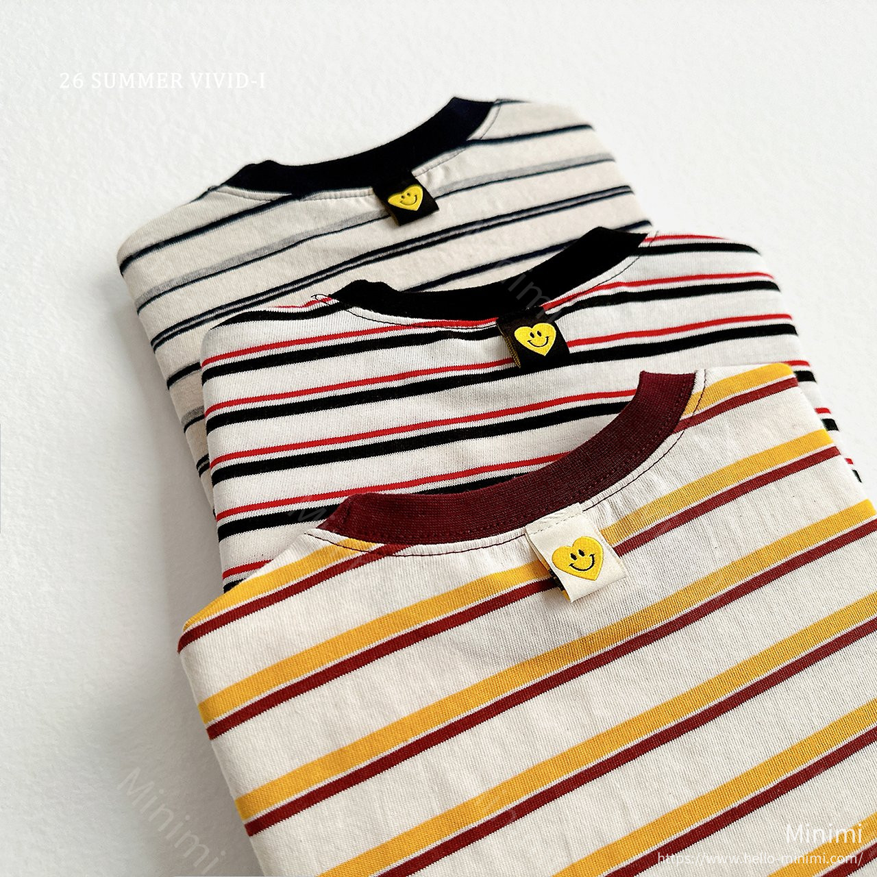 VIVID-I Heart Smile Striped T-Shirt 細節圖 19