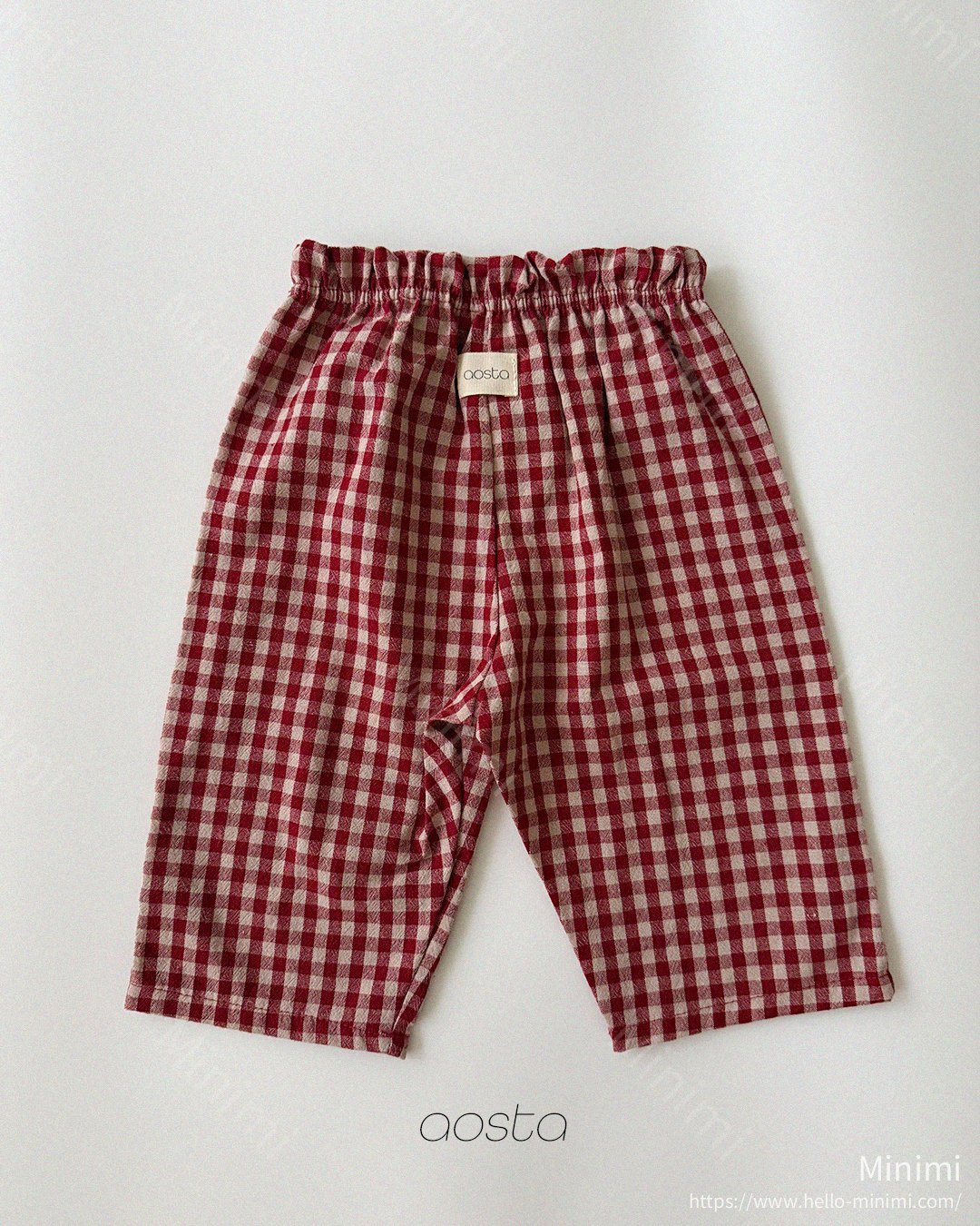 Aosta atelier Caramel Check Pants 細節圖 39