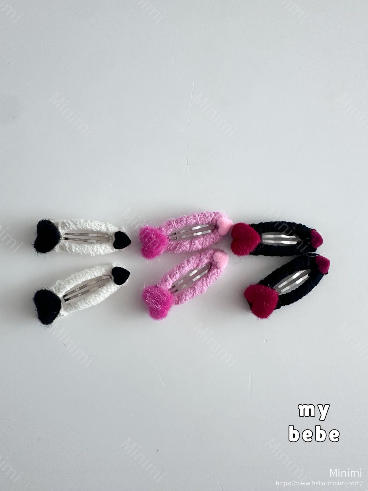 my_bébé Winter Heart Hairpin Set 細節圖 8