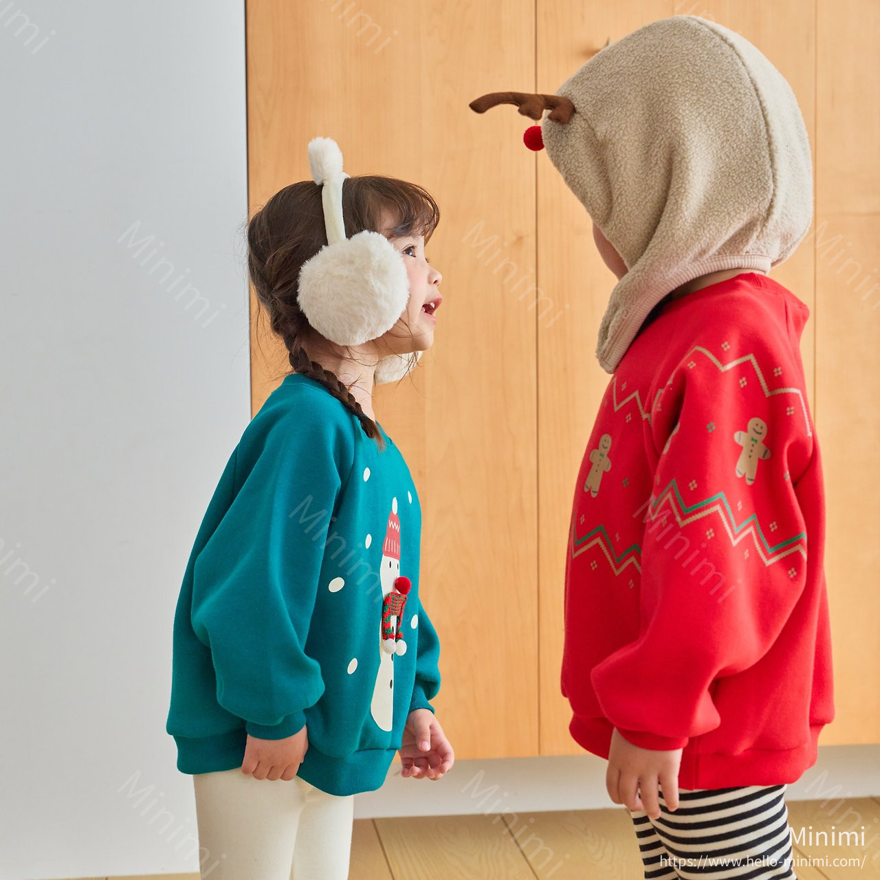 1st BLUE Christmas Rudolph Cookie Sweatshirt 細節圖 17