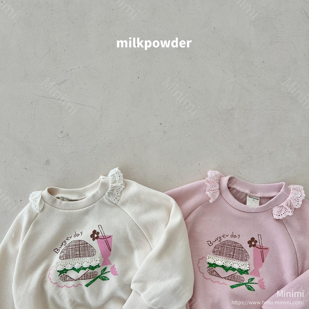 milkpowder Burger Sweatshirt 細節圖 3