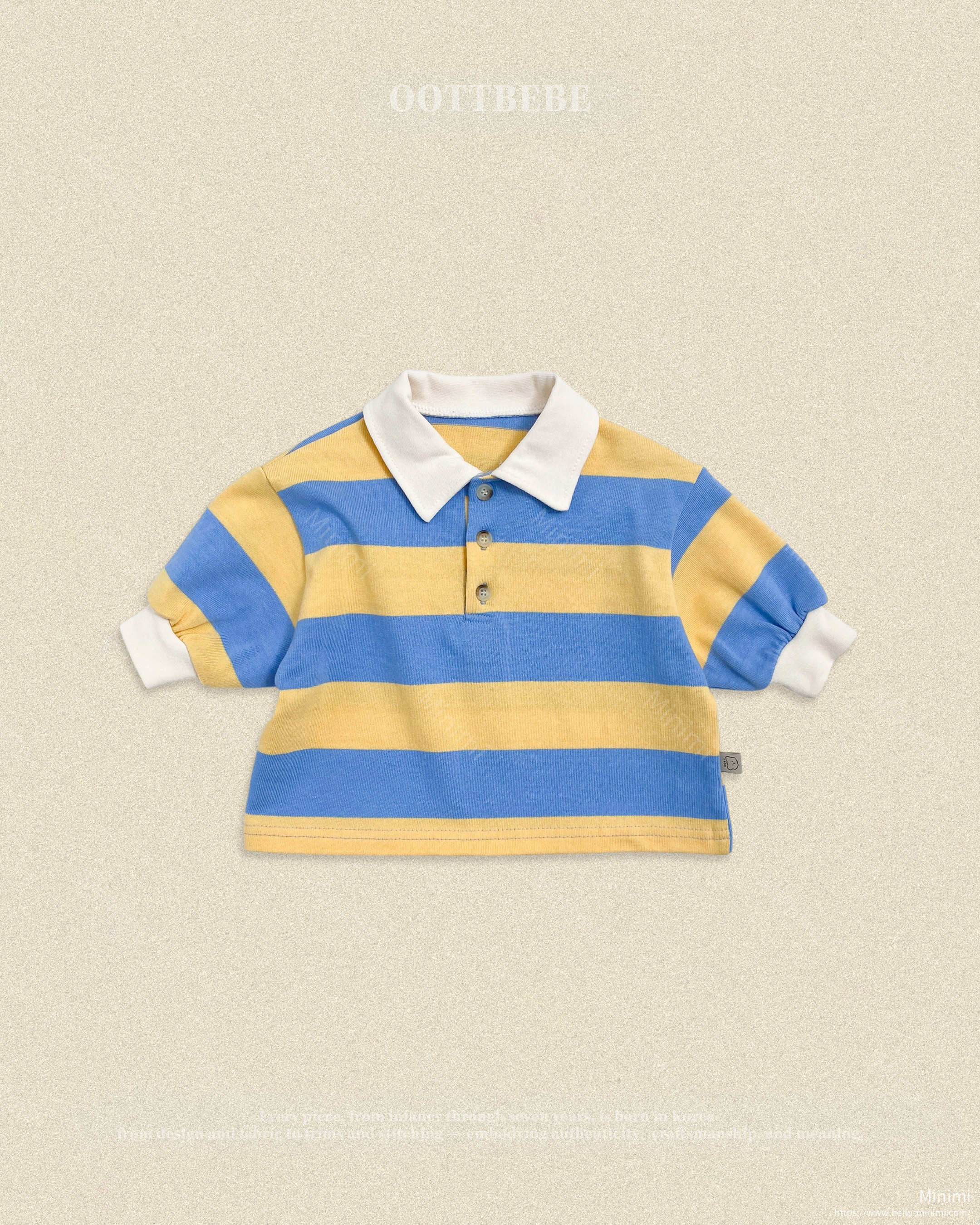 oott bebe Play Rugby Collar T-shirt 細節圖 3
