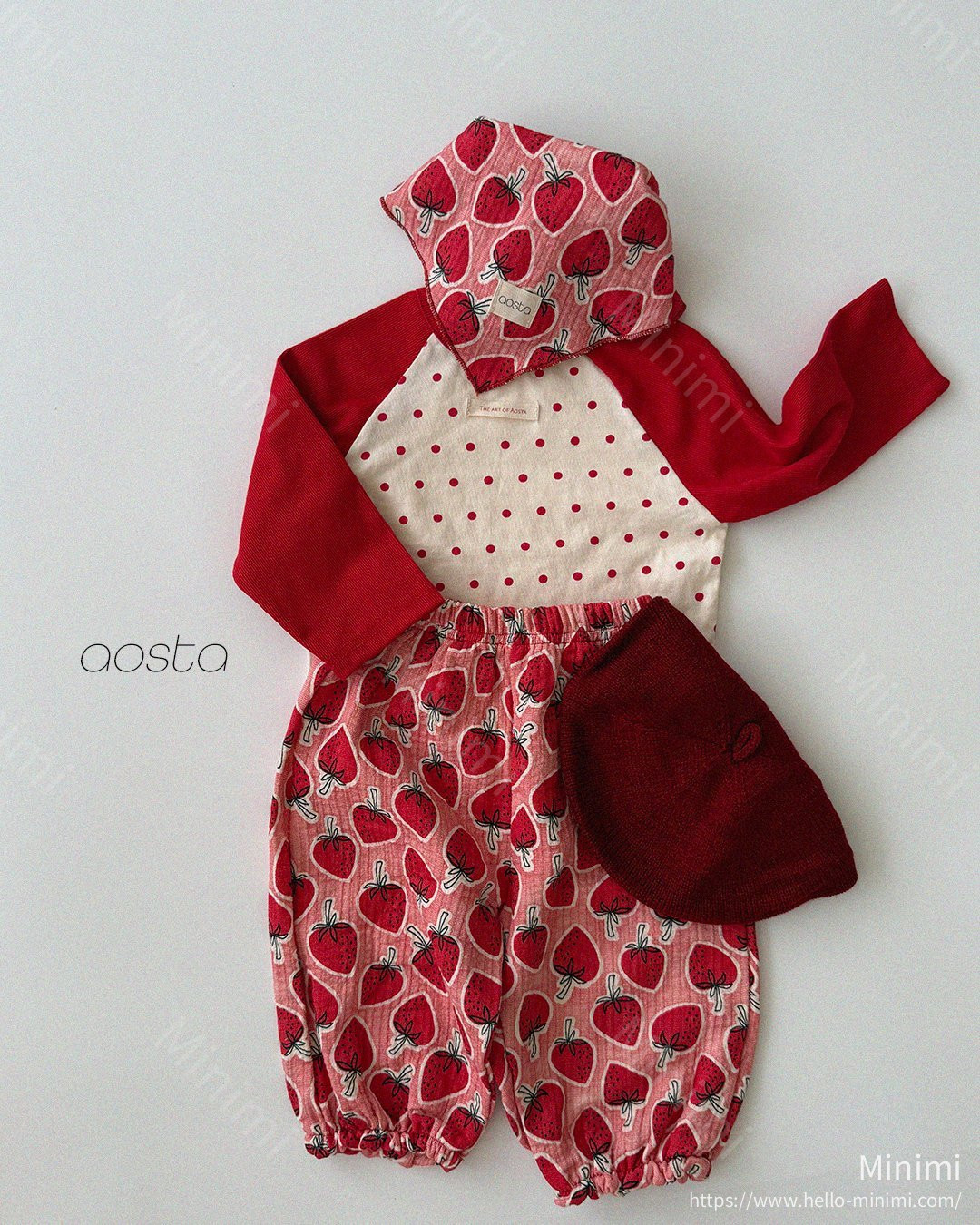 Aosta atelier Strawberry Scarf 細節圖 9
