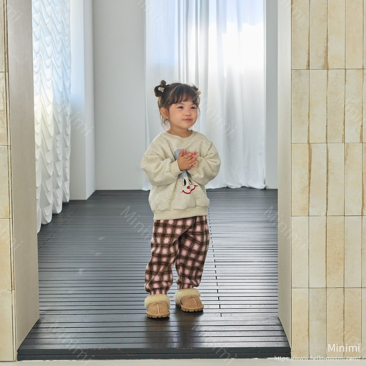 1st BLUE Check Fleece Pants 細節圖 10