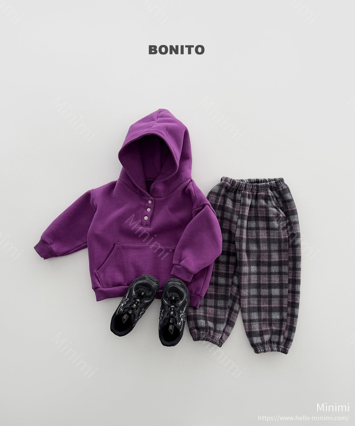 BONITO Check Fleece Jogger Pants 細節圖 4