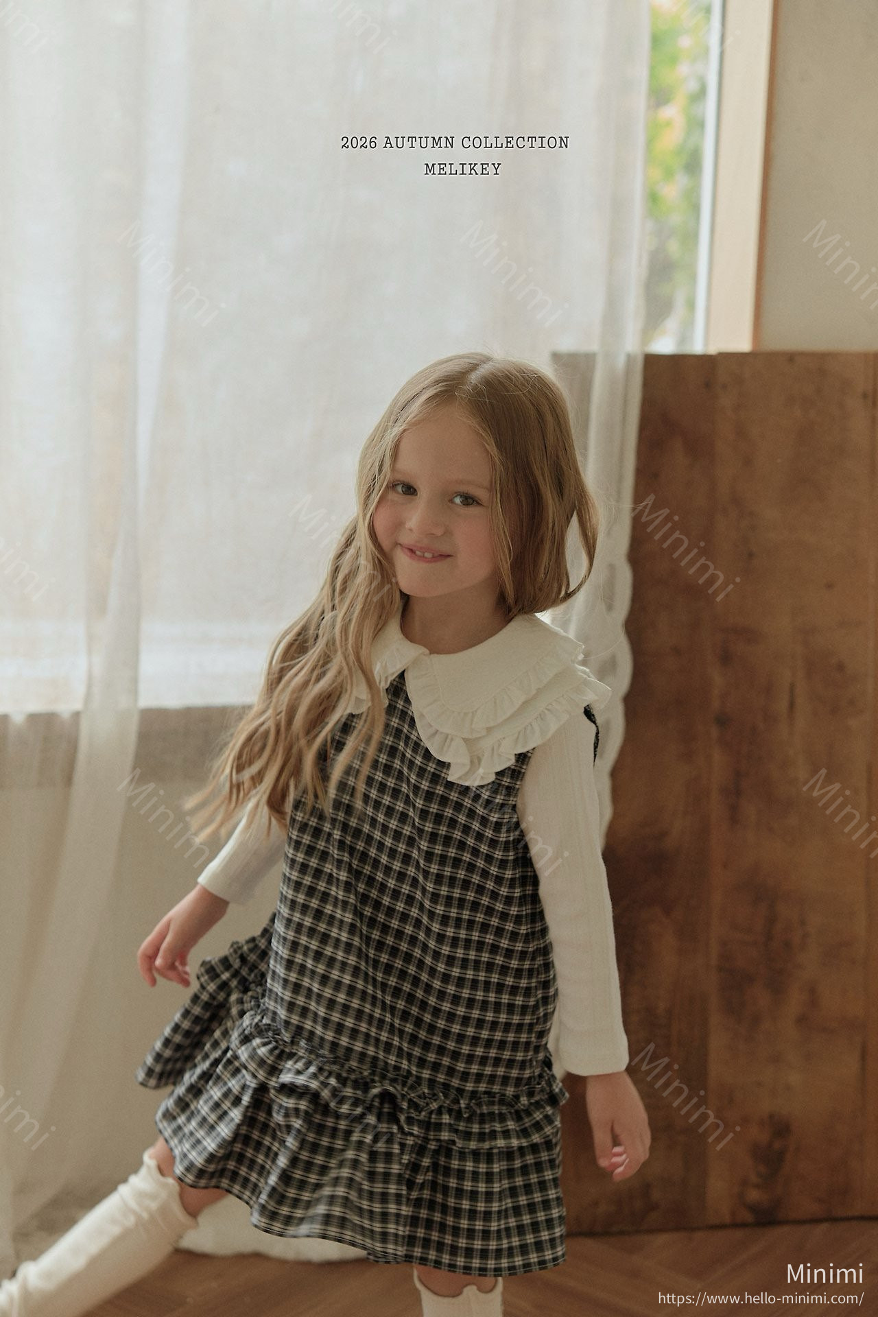 Melikey Check Frill Dress 細節圖 19