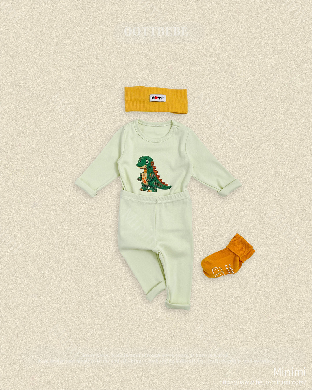 oott bebe Robot Dinosaur Loungewear 細節圖 4