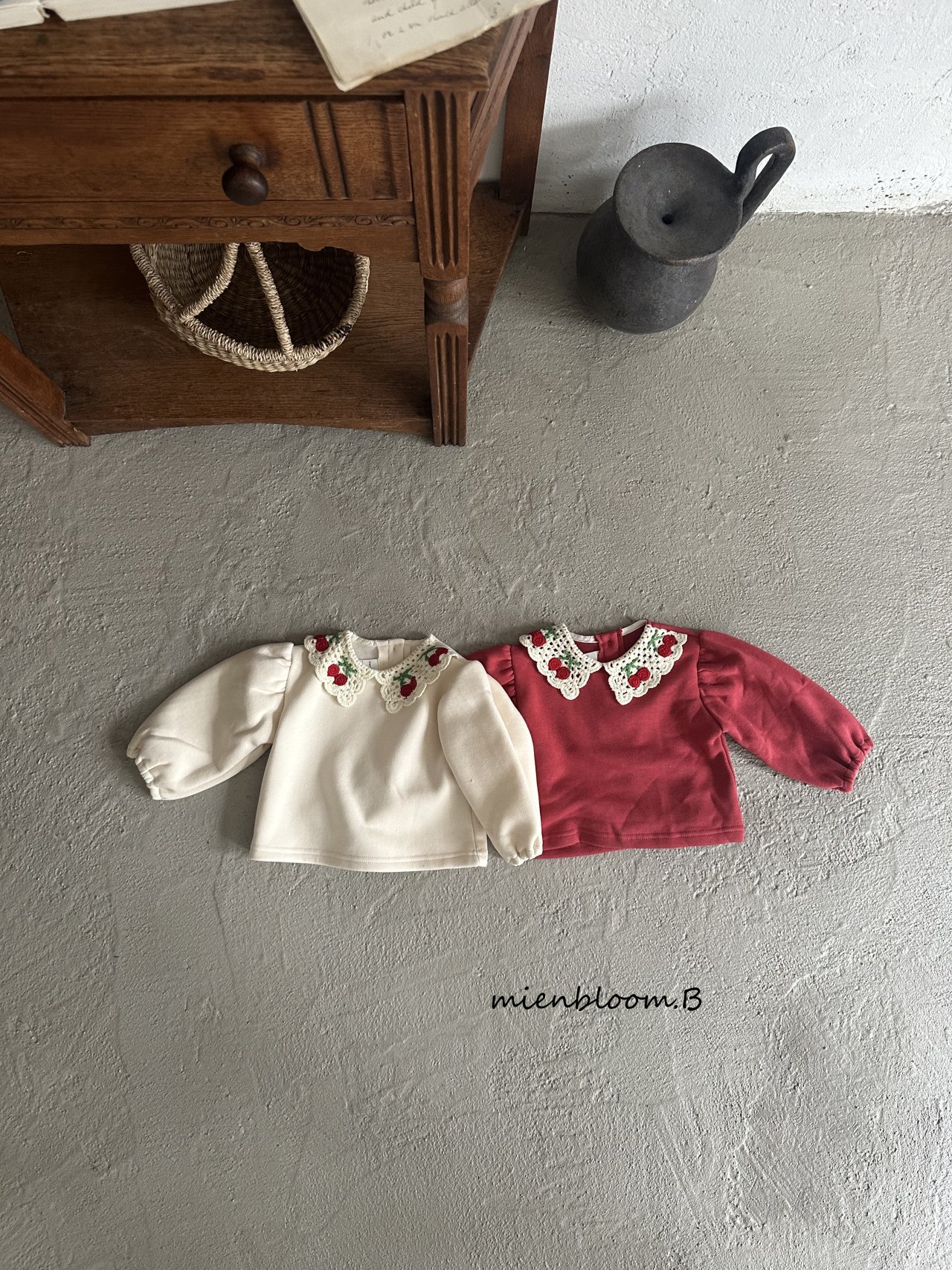 Cherry Collar Sweatshirt