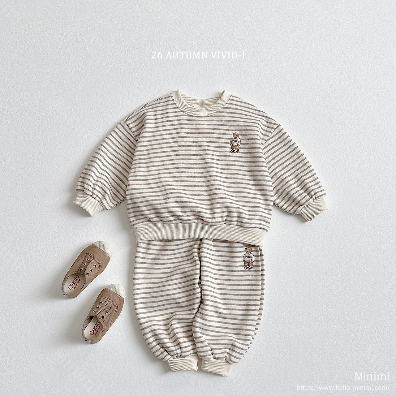 VIVID-I Stripe Bear Embroidery Set 細節圖 1