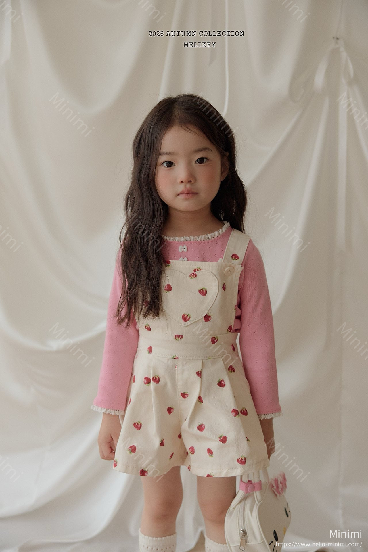Melikey Strawberry Heart Overalls 細節圖 13