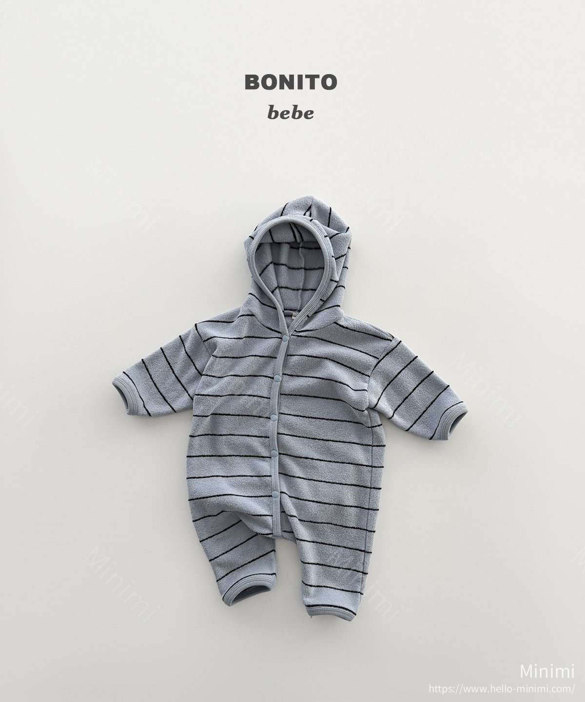 BONITO Stripe Terry Hood Suit 細節圖 3