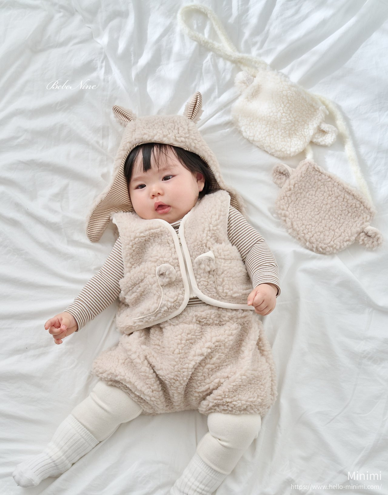 bebe nine Little Lamb Bonnet 細節圖 16