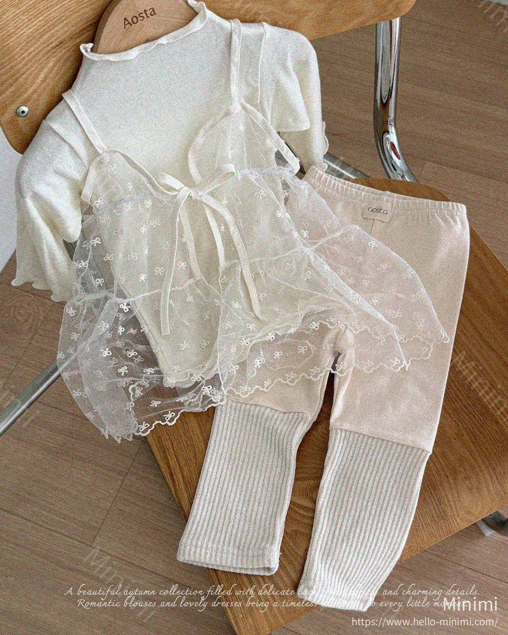 Aosta atelier Lace Ribbon Open Dress 細節圖 12