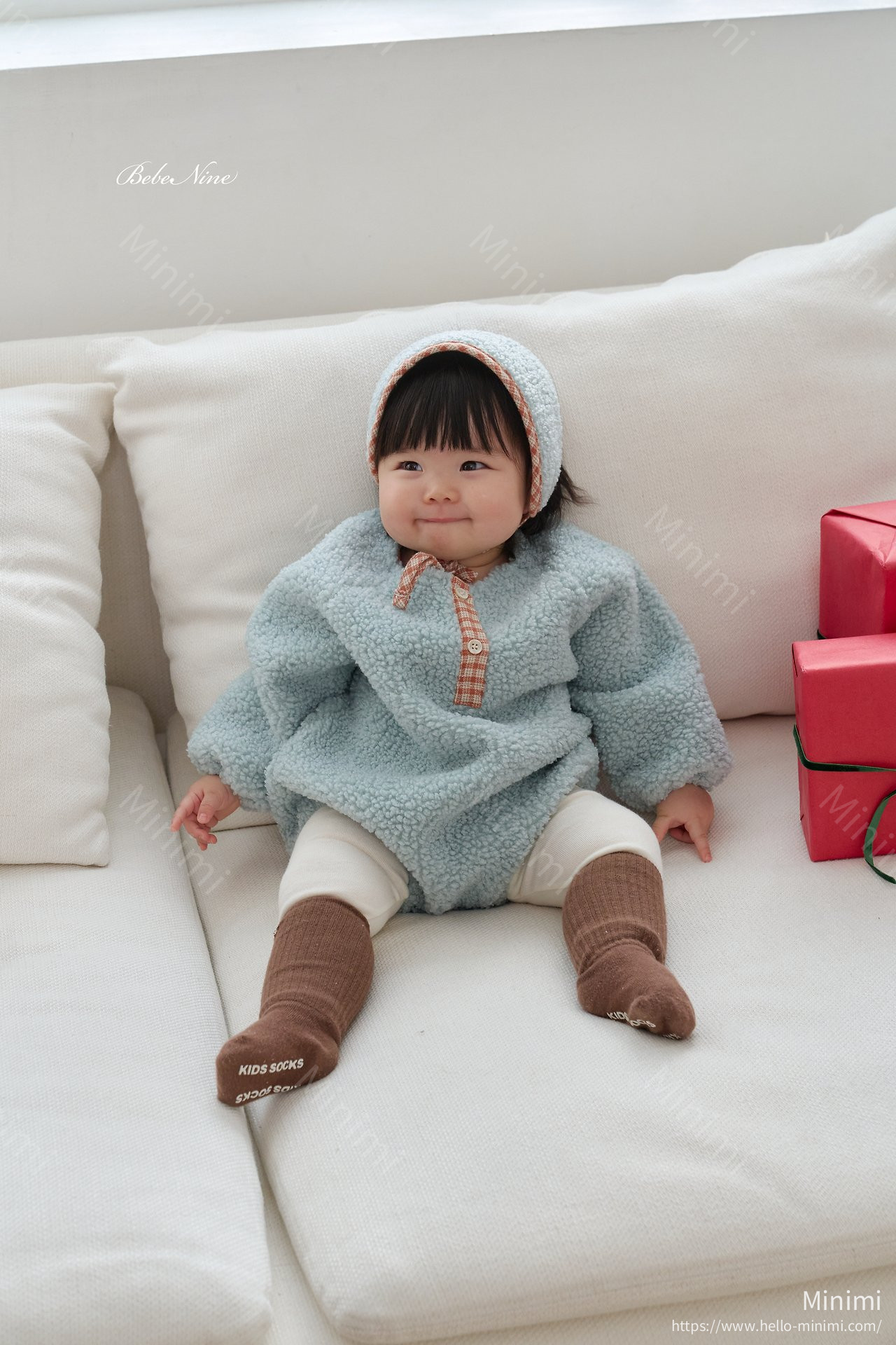 bebe nine Bichon Sweatshirt Romper 細節圖 3