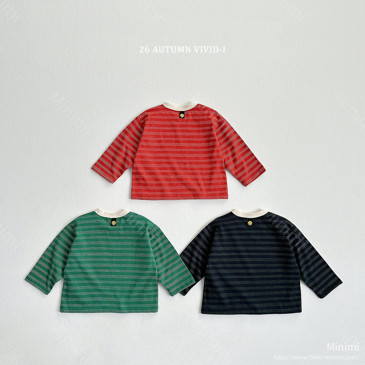 VIVID-I Stripe Smile Label T-shirt 細節圖 2